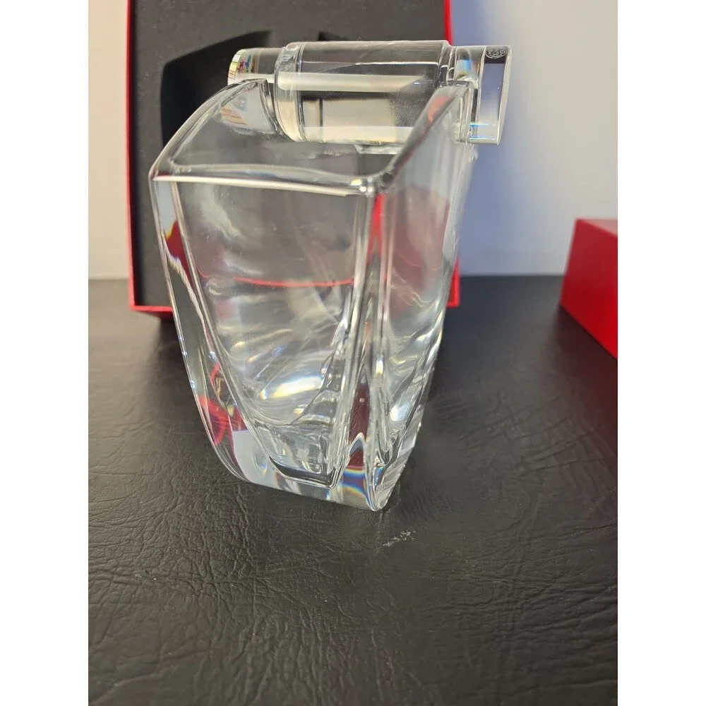 Baccarat Crystal Oceanie Vase Millefiori Cylindrical Stopper Flower Vase